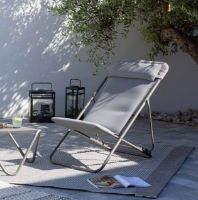Billede af Lafuma Deckchair Maxi Transat Plus SH: 34 cm BeComfort - Silver