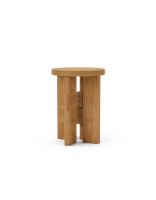 Billede af Thorup Copenhagen Mio Stool & Sidetable H: 44 cm - Solid Oiled Oak