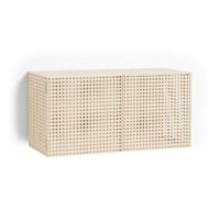 Billede af HAY Perforated Wall Cabinet Small 45x89 cm - Steel/Eggshell