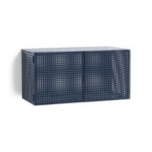 Billede af HAY Perforated Wall Cabinet Small 45x89 cm - Steel/Blue