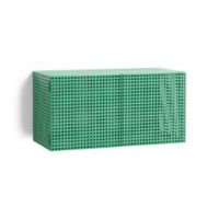 Billede af HAY Perforated Wall Cabinet Small 45x89 cm - Steel/Soft Jade 