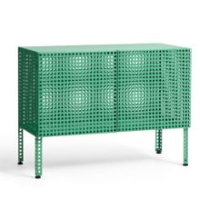 Billede af HAY Perforated Floor Cabinet Small 66,5x89 cm - Steel/Soft Jade 