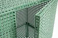 Billede af HAY Perforated Floor Cabinet Small 66,5x89 cm - Steel/Soft Jade 