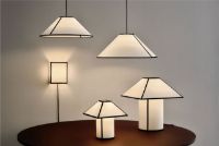 Billede af HAY Ava Cone Pendant 600 60x60 cm - Paper/White 