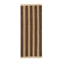 Billede af Ferm Living Ives Rug 80x200 cm - Tan/Chocolate