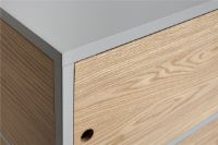 Billede af HAY New Order Combination 304 L: 100 cm - Steel/Light Grey