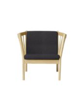 Billede af FDB Møbler Erik Ole Jørgensen J146 Lænestol H: 79,5 cm - Eg/Mørkegrå