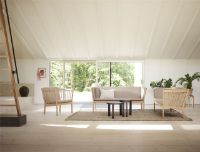 Billede af FDB Møbler J148 2 pers. Sofa Erik Ole Jørgensen L: 150 cm - Eg/Beige 