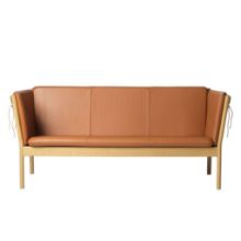 Billede af FDB Møbler J149 3 pers. Sofa Erik Ole Jørgensen L: 189,5 cm - Eg/Cognac Læder