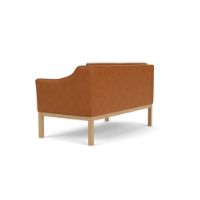 Billede af FDB Møbler L45 MK154 Mogens Koch 2 Pers. Sofa B: 145 cm - Eg/Cognac Læder 