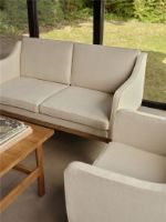 Billede af FDB Møbler L45 MK154 Mogens Koch 2 Pers. Sofa B: 145 cm - Eg/De Ploeg Prairie,Beige 