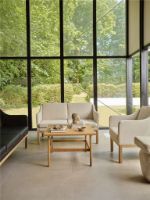 Billede af FDB Møbler L45 MK154 Mogens Koch 2 Pers. Sofa B: 145 cm - Eg/De Ploeg Prairie,Beige 