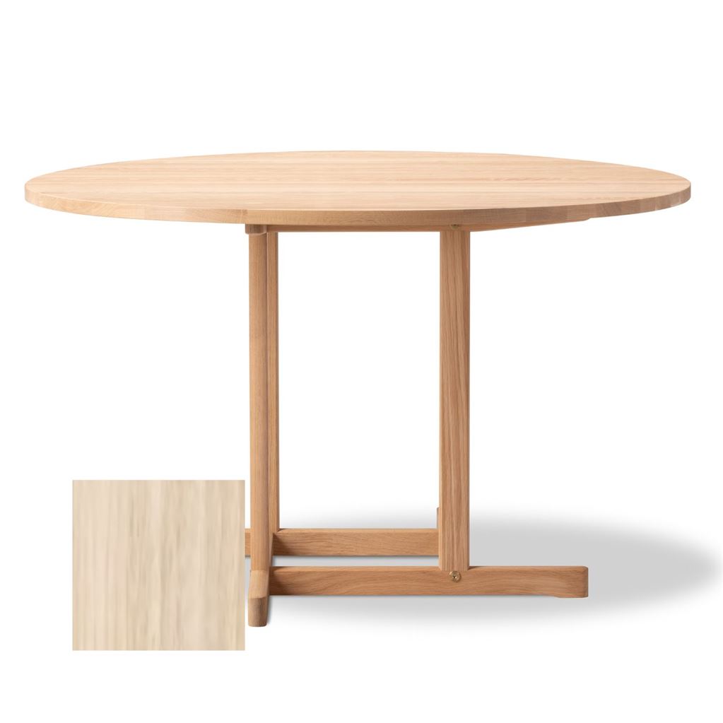 Billede af Fredericia Furniture BM80 Mogensen Shaker Table Ø: 120 cm - Sæbebehandlet Eg