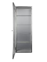 Billede af Ferm Living Haze Wall Cabinet 35x100 cm - Rustfrit Stål/Glas