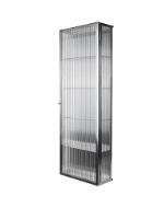 Billede af Ferm Living Haze Wall Cabinet 35x100 cm - Rustfrit Stål/Glas