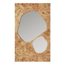 Billede af Ferm Living Folia Mirror H: 82 cm - Natural Burl