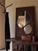 Billede af Ferm Living Folia Mirror H: 82 cm - Dark Stained Burl