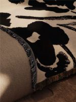 Billede af Ferm Living Cilla Tapestry Blanket 120x170 cm - Off-white/Dark Grape
