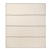 Billede af Ferm Living Vari Quilted Bedspread Double 230x260 cm - Natural/Dark Chocolate