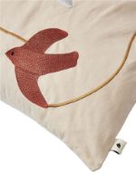 Billede af Ferm Living Swif Embroidered Cushion Rectangular 60x40 cm - Økologisk Bomuld/Mult