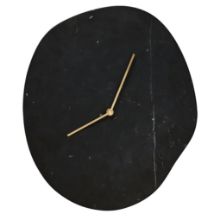 Billede af Ferm Living Melt Wall Clock 28x33 cm - Black Marble