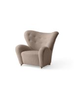 Billede af Audo Copenhagen Den Trætte Mand Loungestol H: 88 cm - Dark Stained Oak/Baena 93