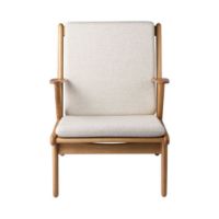 Billede af FDB Møbler J53 Lænestol H:77,6 cm - Olieret Eg/00 Monza Beige 