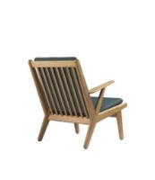 Billede af FDB Møbler J53 Lænestol H:77,6 cm - Olieret Eg/32 MLF Green 