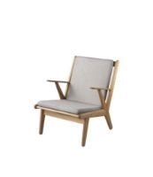 Billede af FDB Møbler J53 Lænestol H:77,6 cm - Olieret Eg/30 Light Grey