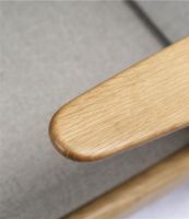 Billede af FDB Møbler J53 Lænestol H:77,6 cm - Olieret Eg/30 Light Grey