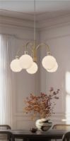 Billede af Le Klint 101 Chandelier Pendel Small Ø: 66 cm - Messing/Hvid 
