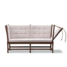 Billede af Fredericia Furniture 1789 2 Pers. Tremmesofa Højre L: 160 cm - Lakeret Bøg/Chestnut Brown/Steelcut Beat 215