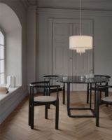 Billede af New Works Margin Pendant Lamp Ø: 50 cm - Hvid/Canvas