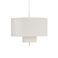 Billede af New Works Margin Pendant Lamp Ø: 70 cm - Hvid/Canvas