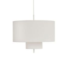 Billede af New Works Margin Pendant Lamp Ø: 70 cm - Hvid/Canvas