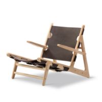 Billede af Fredericia Furniture 2229 Børge Mogensen Limited Edition Jagtstolen 75-Års Jubilæum - Olieret Ask/Mørkebrun Læder