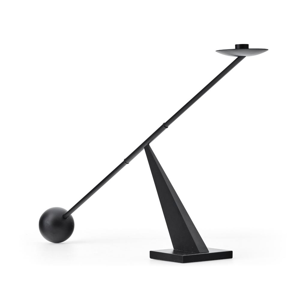 Billede af Audo Copenhagen Interconnect Candleholder Small H: 25,5 cm - Steel/Black