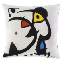 Billede af Poulin Design MIRÓ Pude 45x45 cm - Deux Personnages Hantés Par Un Oiseau