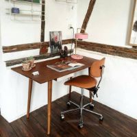 Billede af Vermund VL66 Kontorstol  - Krom/Sort Læder