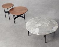Billede af Wendelbo Floema Small Sofabord Ø: 40 cm - Grå Marmor