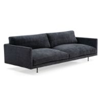 Billede af Wendelbo Maho 2,5 Seater Modul 40 L: 230 cm - Sortlakeret Stål/Roco Col. 18