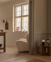 Billede af Audo Copenhagen Den Trætte Mand Loungestol H: 88 cm - Dark Stained Oak/Baena 14