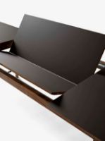 Billede af &Tradition Patch HW1 Extendable Table 180x90 cm - Oiled Oak w. Beige Arizona 0748 Fenix Nano Laminate & Brass