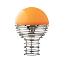 Billede af Verpan Wire Portable Lamp H: 25 cm - Aluminium/Orange