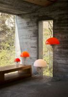 Billede af Verpan Wire Portable Lamp H: 25 cm - Aluminium/Orange