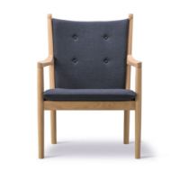Billede af Fredericia Furniture 1788 Easy Chair H: 88 cm - Sæbebehandlet Eg/Capture 5201