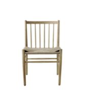 Billede af FDB Møbler J80 Jørgen Bækmark Stol SH: 45 cm - Olieret Eg / Flet 