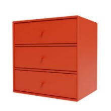 Billede af Montana QS Mini 1007 Modul med 3 Skuffer 35x35 cm - 145 Rosehip