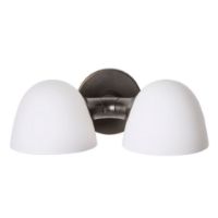 Billede af Made By Hand Fuse Double Væglampe H: 10 cm - Sten/Hvid Opalglas