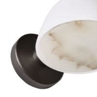 Billede af Made By Hand Fuse Single Væglampe H: 10 cm - Sten/Hvid Opalglas
